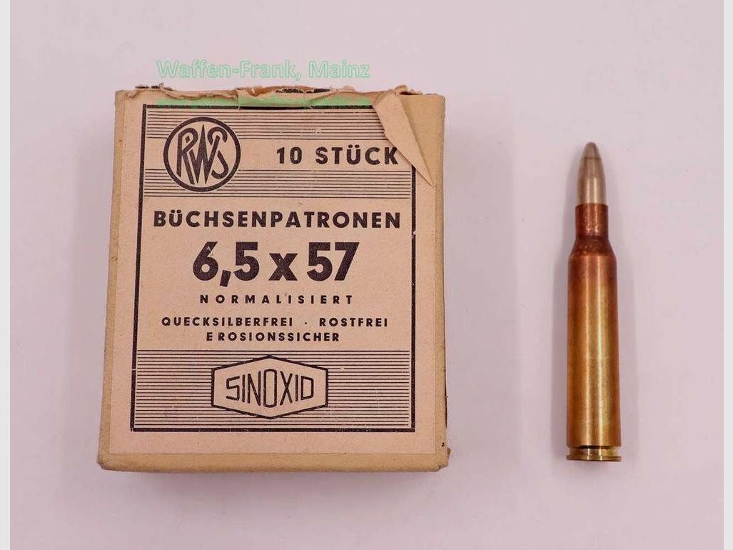 RWS (WZd.Fa.Rottweil) geweerpatronen 6,5x57