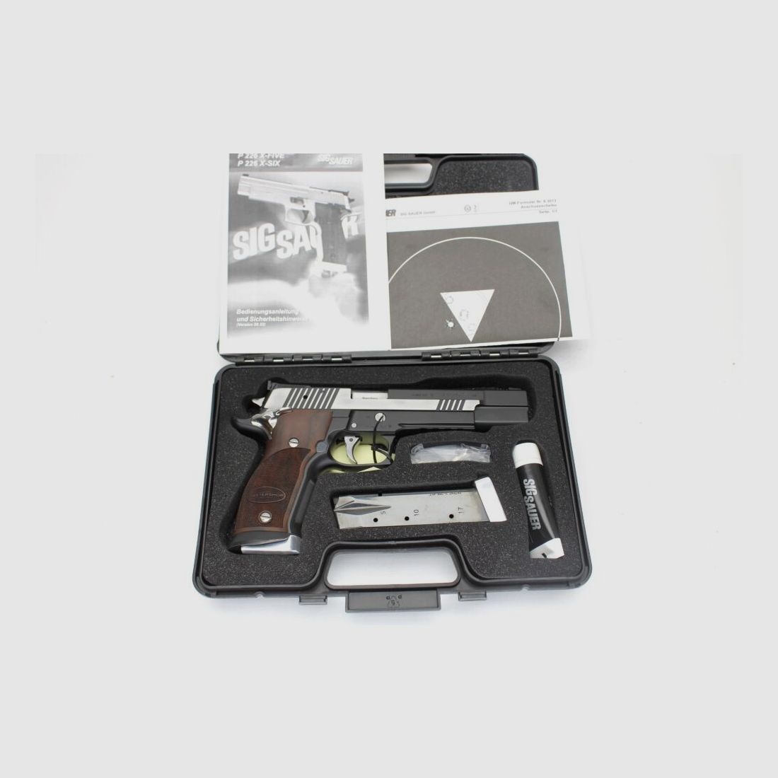 Pistola SIG Sauer P226S X-Six Nera e Bianca COME NUOVA 9mm Luger