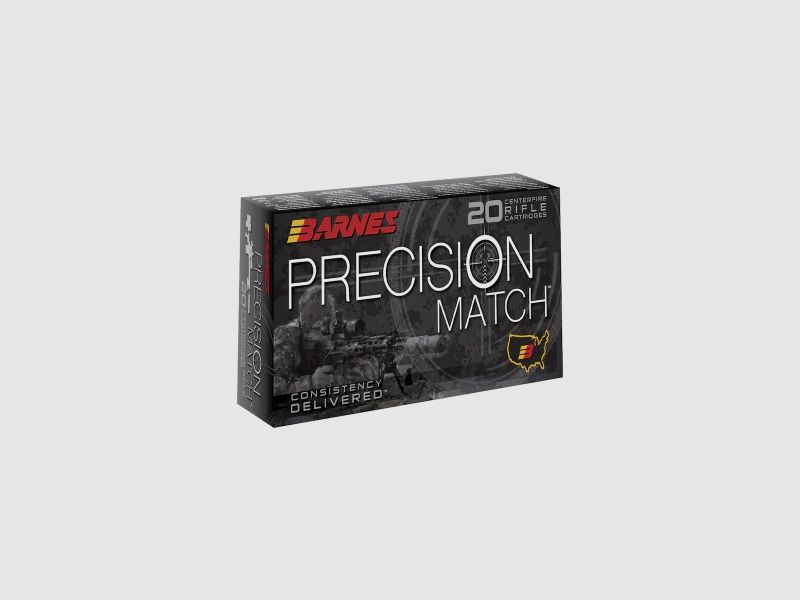 Barnes PRECISION MATCH .300 Win. Mag. 220GR OTM Boat Tail 20 Patronen