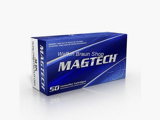 Magtech.38SPLFMJ-FL 158GRS A50 #38P