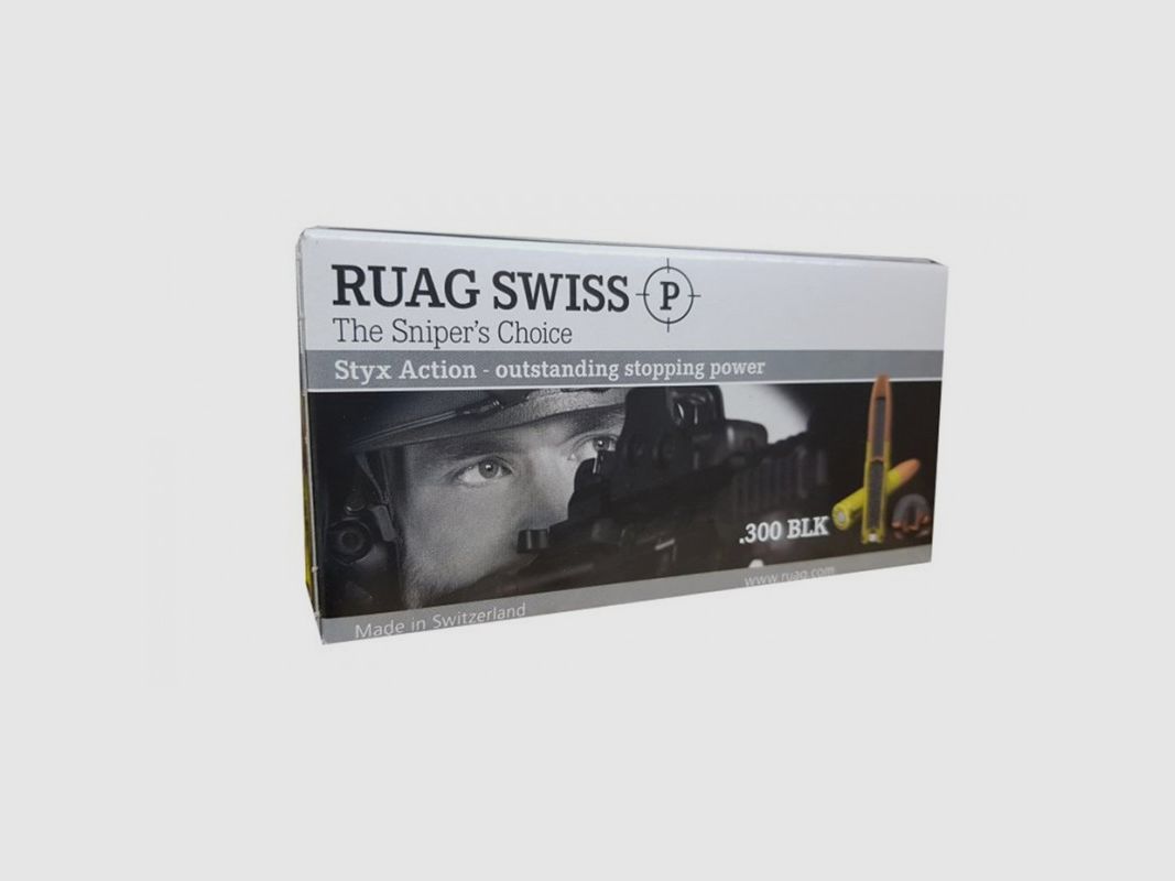 RUAG SWISS P 300 BLK 130 GRS / 8,4 G HV LF STYX ACTION SX 30 STK