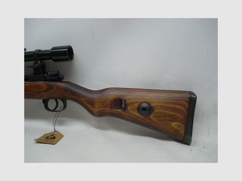 K98 incl. ZF + montage - Kal.6mmBB's, echt hout