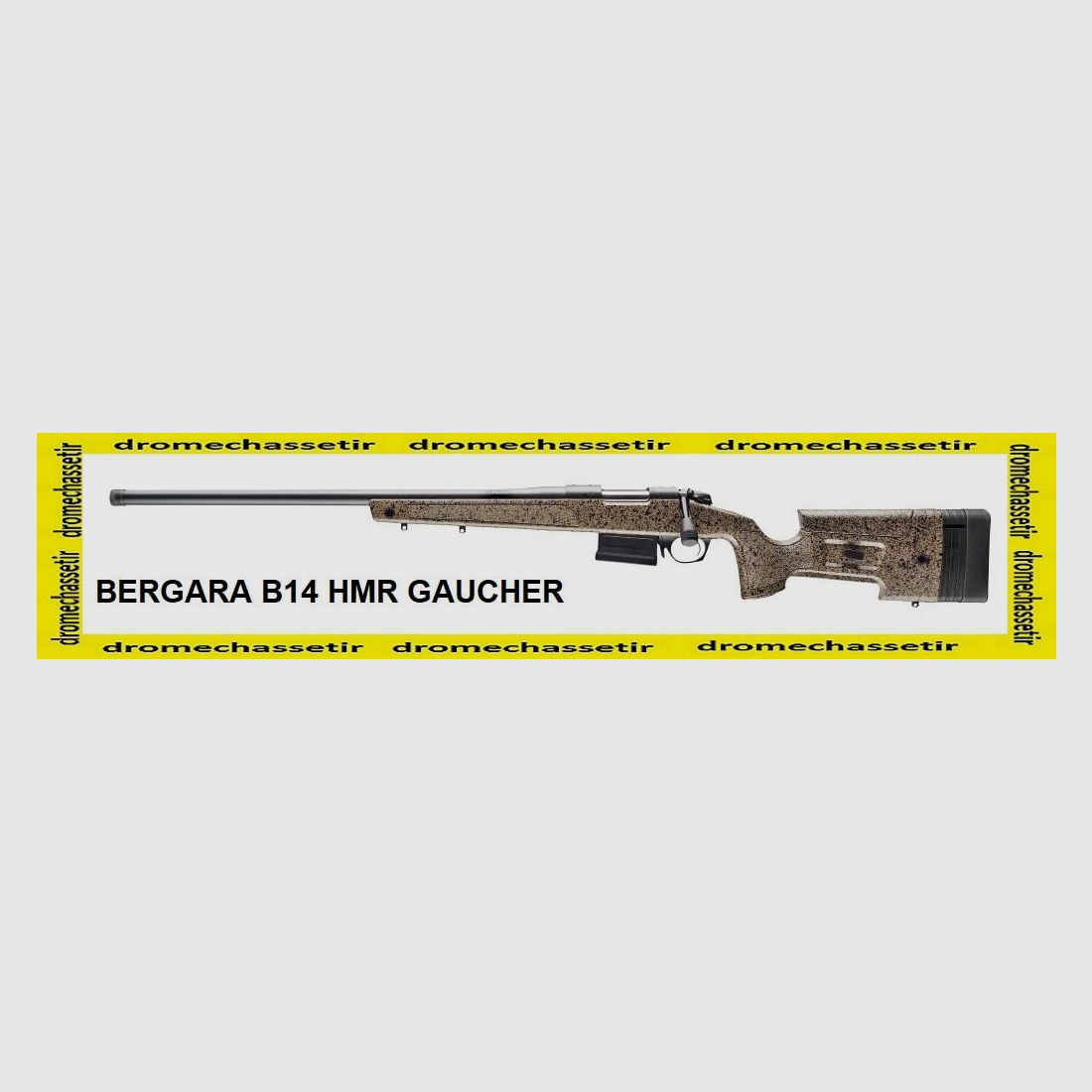 Bergara B14 HMR bolt-action rifle, cal .308 Win, heavy barrel 61 cm, threaded 18×1, LEFT-HANDED