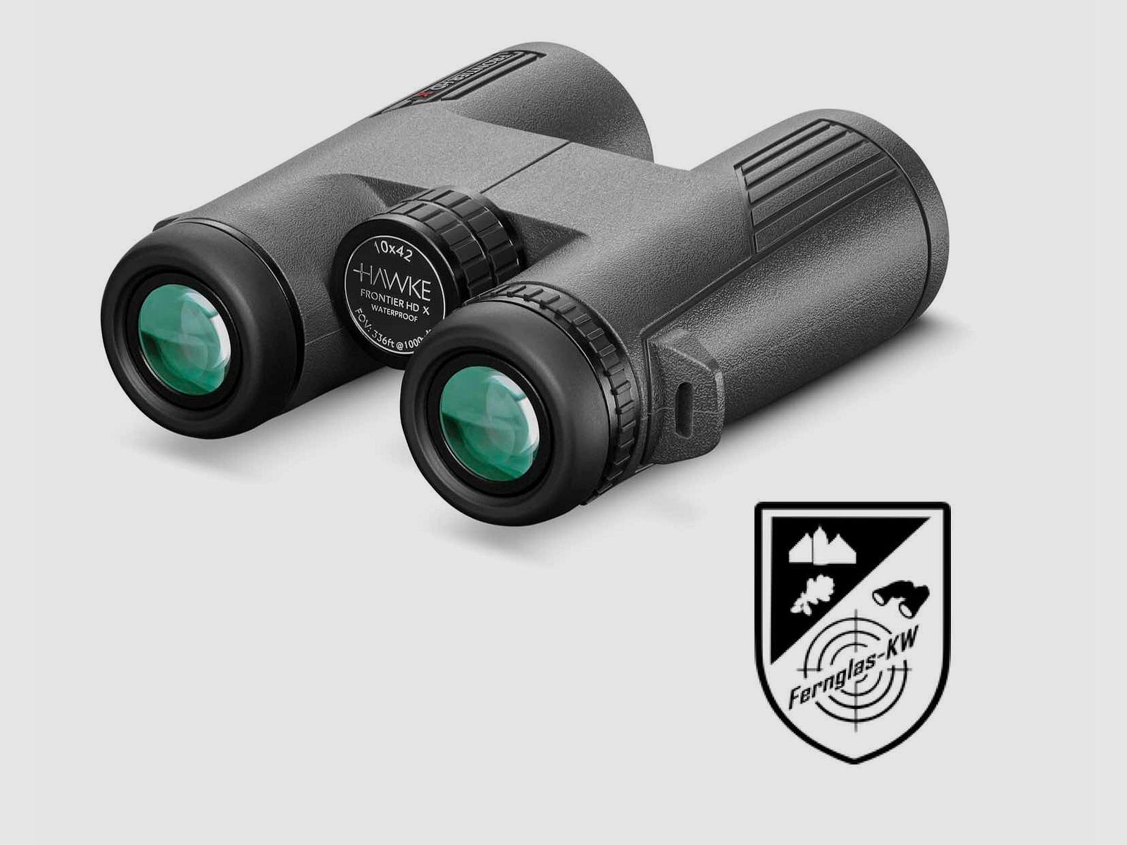 HAWKE 38013 Frontier HD X 10x42 Fernglas mit Riemen und Tragetasche Birdwatcher