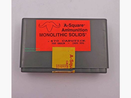 A-Square Ammunition Büchsenpatronen .470Capstick
