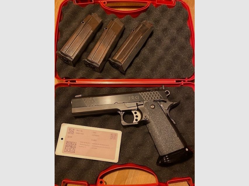 STP Loki 5.0 40S&W schwarz mit 3 Magazinen