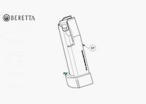 BERETTA Cargador 80X 9 corto 15 disparos C8J003