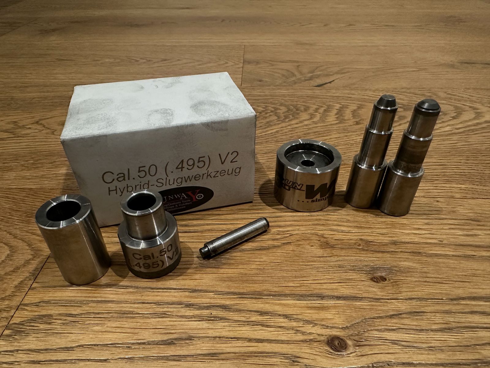 Gunway Slug Tool V2 im Kaliber .50 / 150 Stk. Bleirohlinge / 30 Stk. Slugs