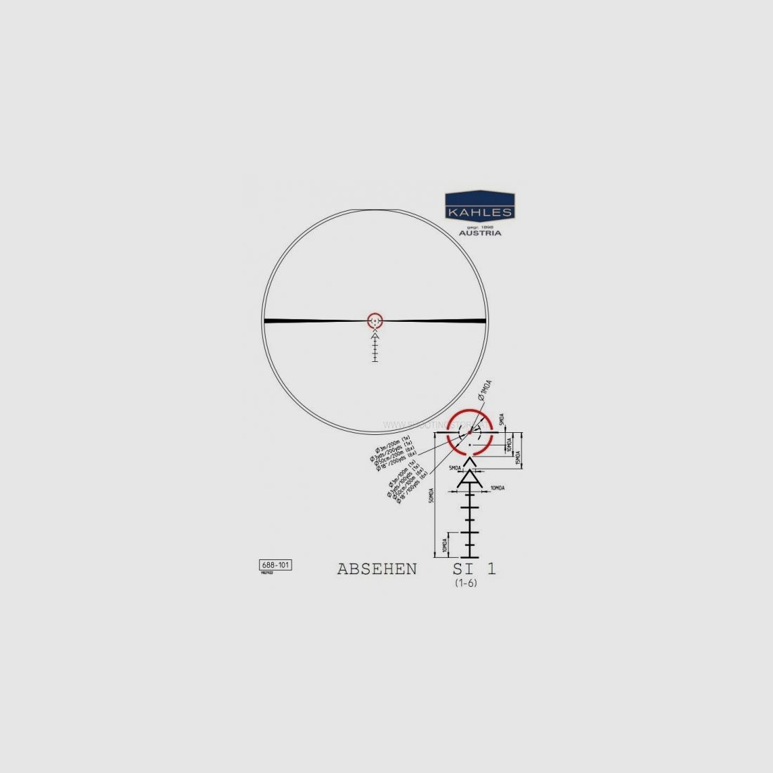 KAHLES K16I 1-6X24 ABSEHEN SI1 DM30, Bild 3 von 3