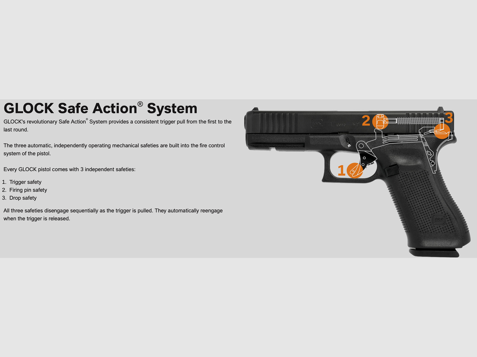 Glock G19 Gen5 9mm Luger Pistole