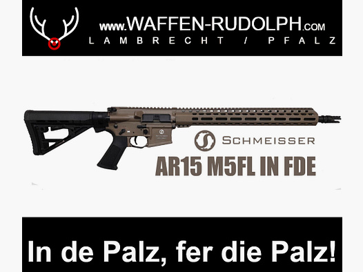Schmeisser AR15 M5FL in FDE 16,75" 223REM Selbstladebüchse ***PFALZKRACHER*** NEU bei Waffen Rudolph