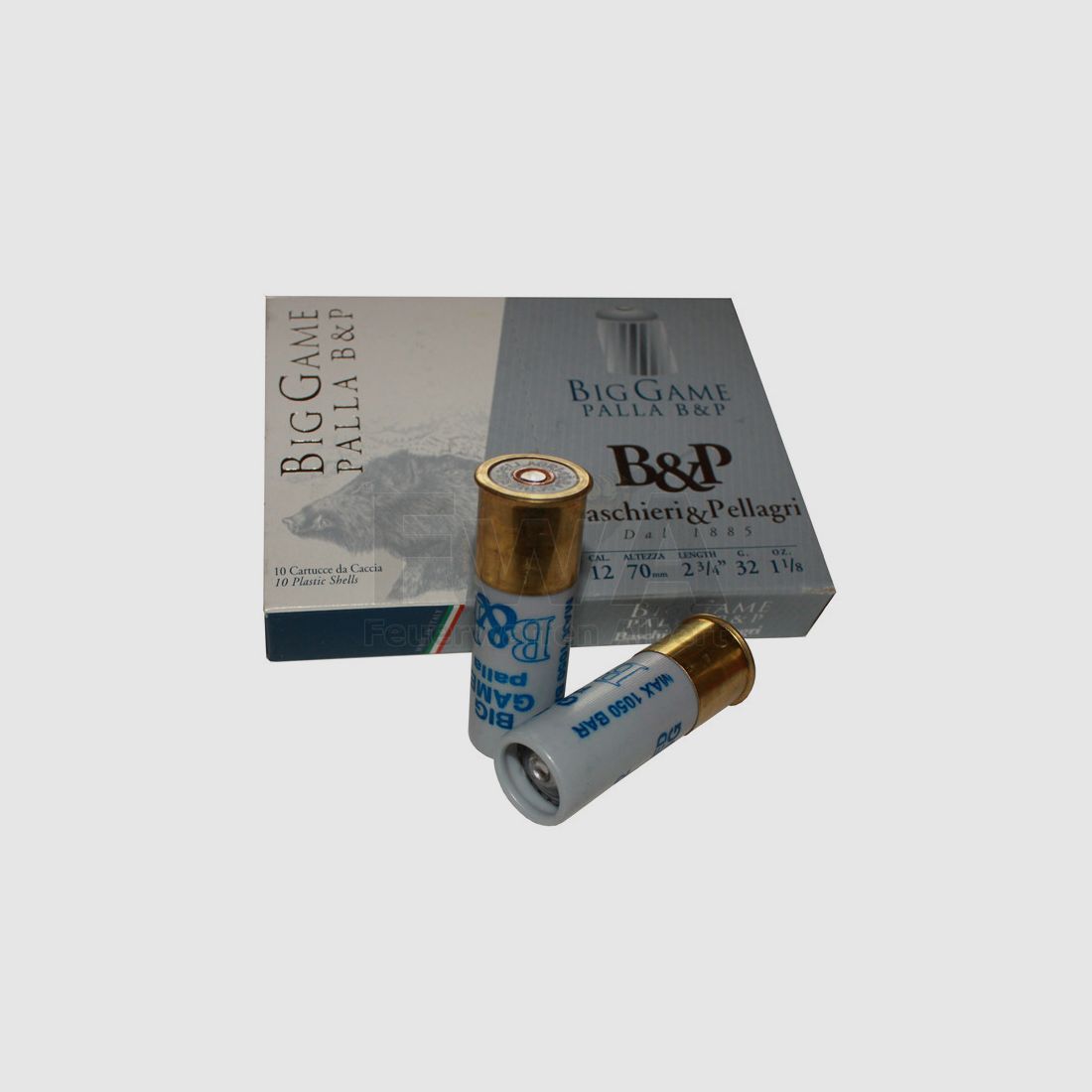 12/70 Flintenlaufpatrone Big Game Palla - Baschieri & Pellagri