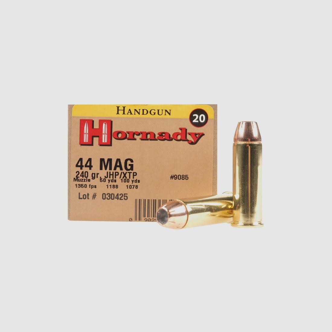 Hornady Custom .44 Rem. Mag. 240GR XTP 20 cartridges