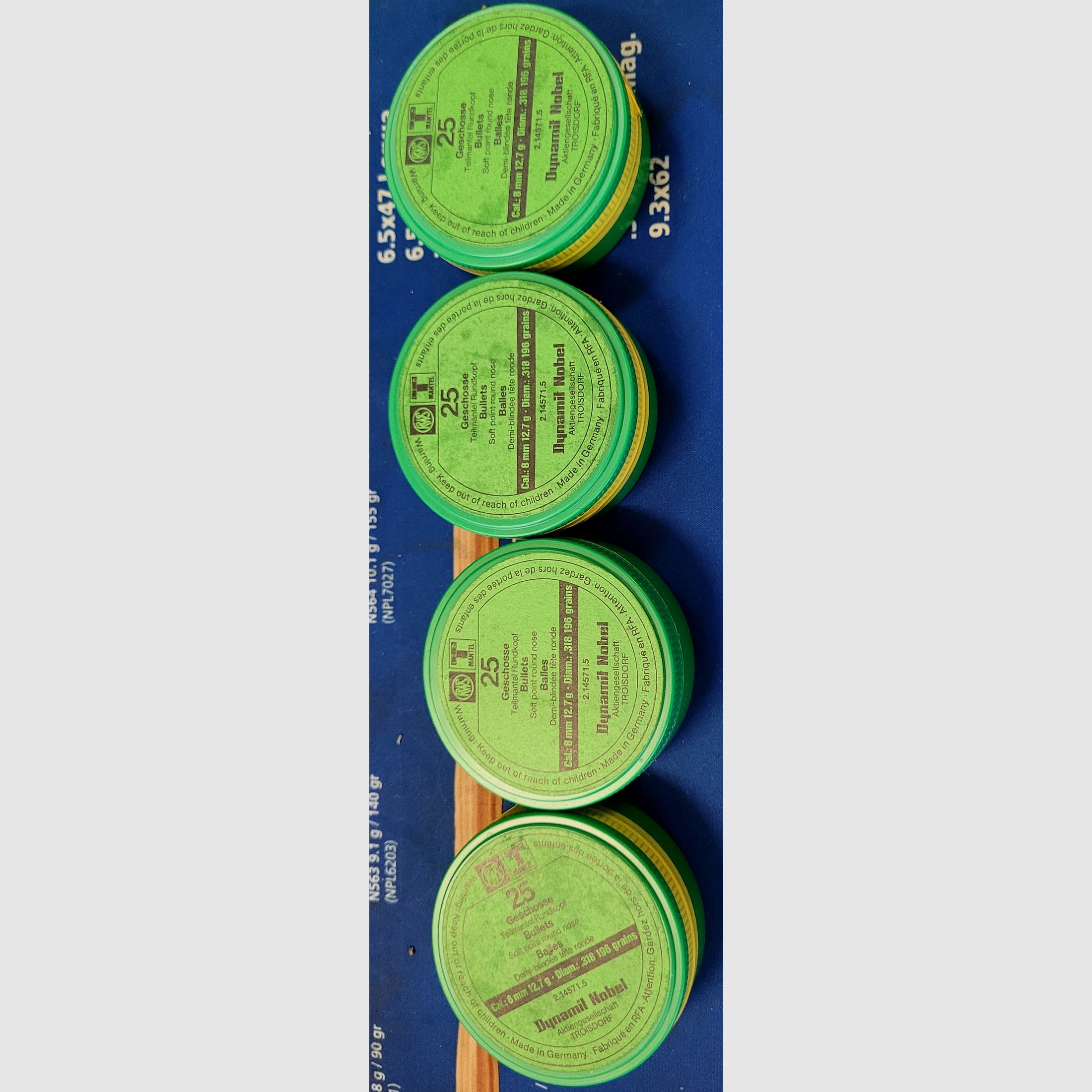 Proiettili RWS .318 cal. Drilling 8mm TM caccia 92 pz., immagine 1 di 2