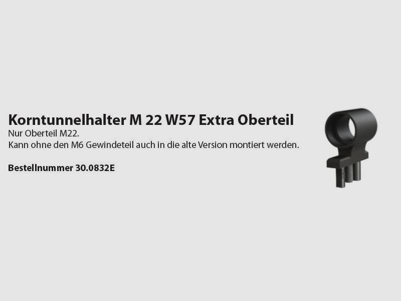 Wyss supporto per tunnel del mirino W57 M22 parte superiore aggiuntiva