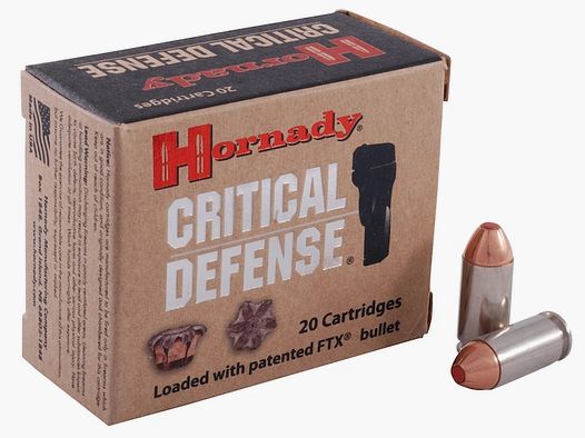 Hornady Critical Defense .40 S&W 165GR FTX 20 Patronen