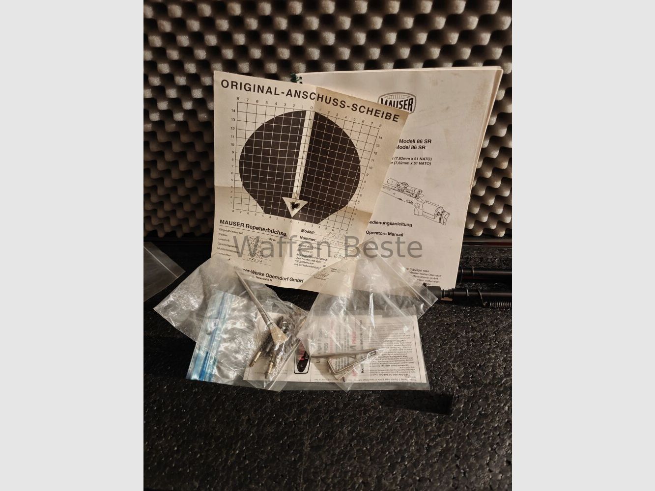 Conjunto completo de rifle de francotirador Mauser 86SR