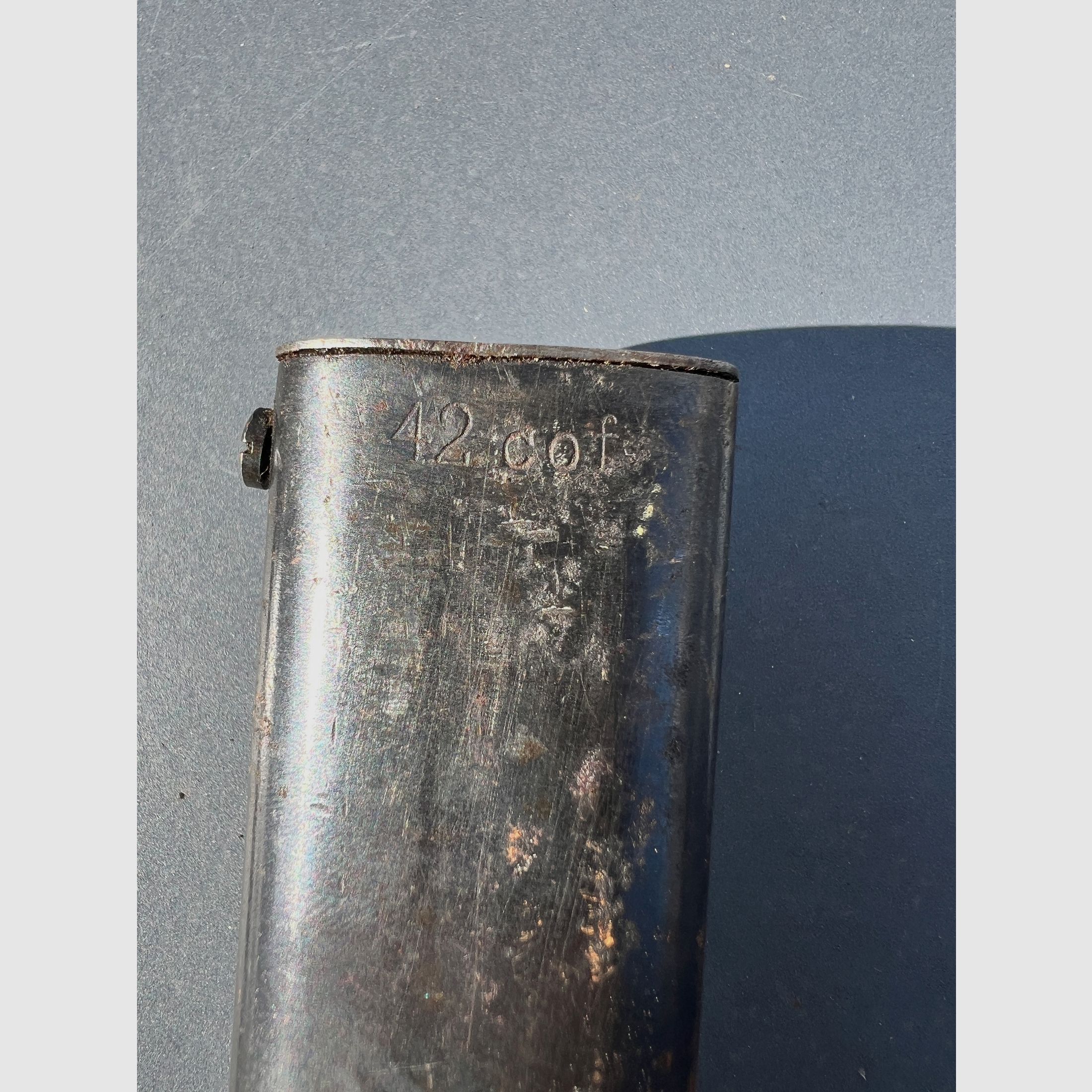 Originales deutsches K98 Bajonett / Seitengewehr 84/98 (Clemen & Jung, 1940) mit Scheide