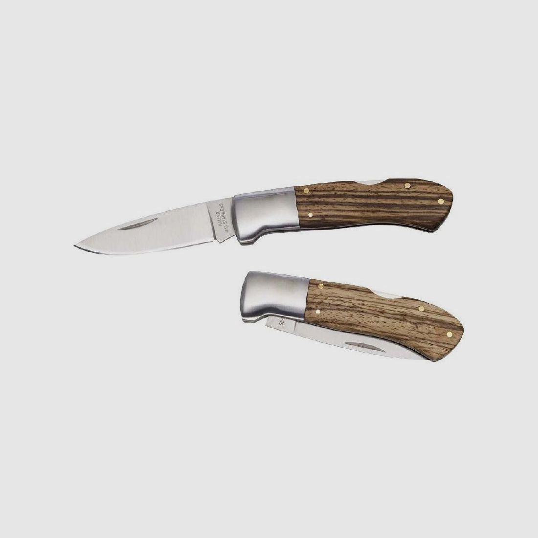 Taschenmesser Stahlbacken Zebraholz, 440 42a konform legal fhren