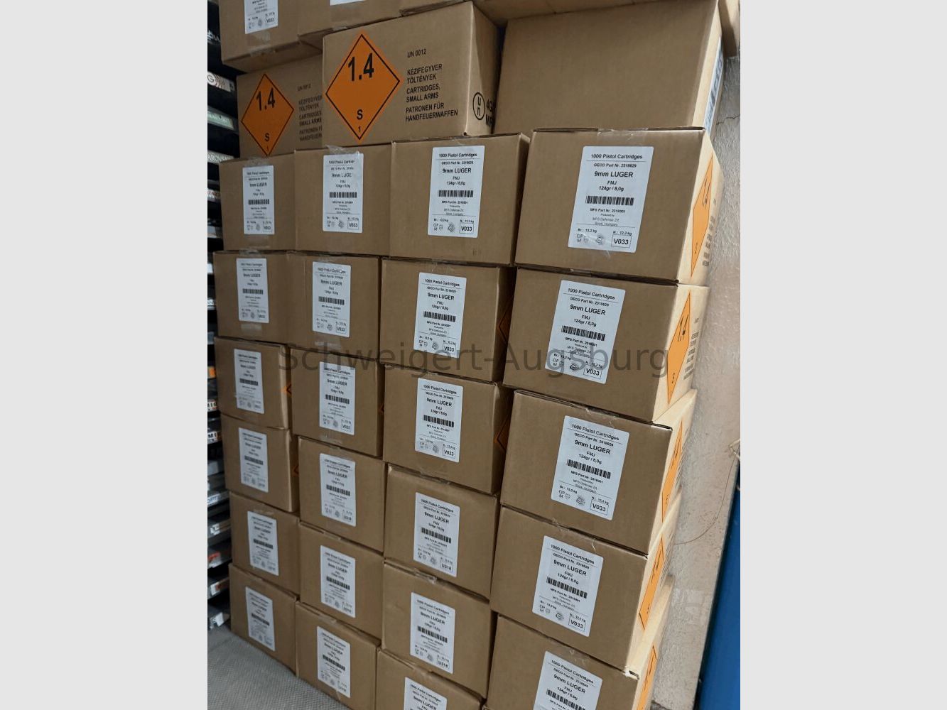 1000 rounds Geco 9mm Luger 124gr VM