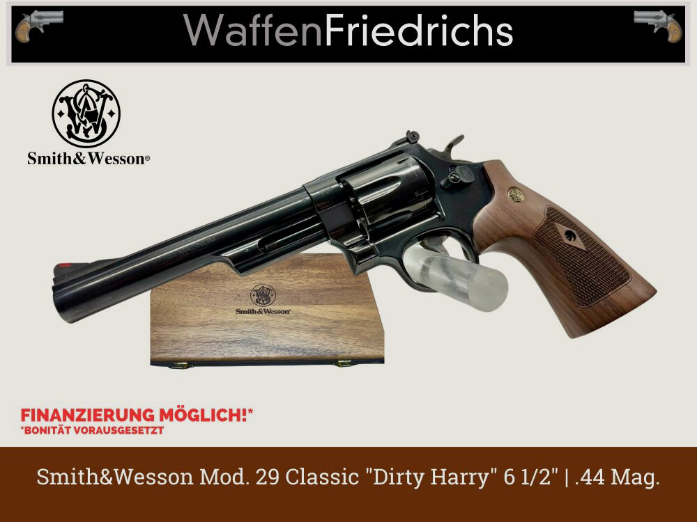 Smith & Wesson | S&W Mod. 29, 6 1/2" | Classics Series / geblauwde | "DirtyHarry" - Waffen Friedrichs