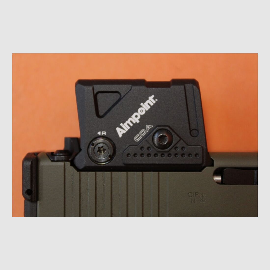 Glock Ha.Pistol 9mmLuger Glock45 Gen5 A-CUT Aimpoint COA Combo Hunter Edition OD Green with Red Dot Sight