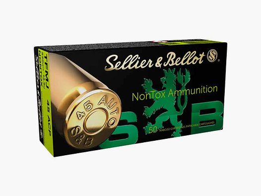 Pistolenpatronen Sellier & Bellot 45 Auto nontox-FMJ