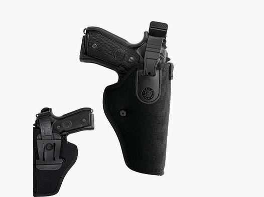 Nylonholster mit Stop-Snap-Funktion 2"-2 1/8" S&W J-Frame 31/34/36/37/60, Colt Detective/Agent/Cobra, Taurus 85/605, HW 37/88-Linkshänder