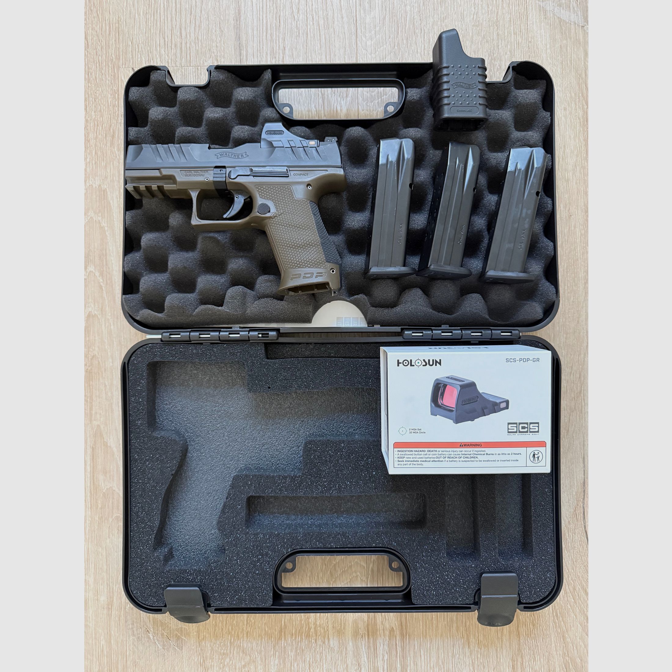 Walther PDP Compact inkl.  Holosun SCS-PDP-GR