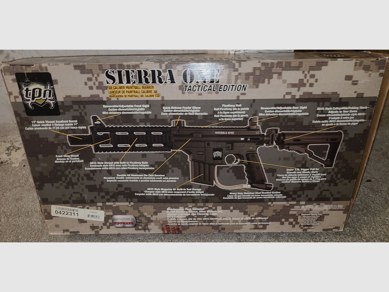 KOMPLETT SET TIPPMANN SIERRA ONE  und  BRAVO ON ELITE cal. 68 ! TOP ! mit viel ZUBEHÖR PAINTBALL  HOME DEFENCE HEIMVERTEIDIGUNG 