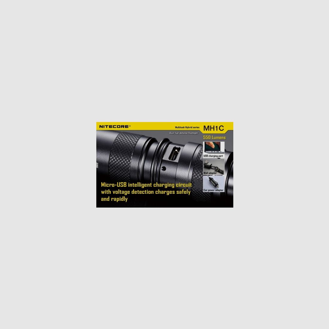 Nitecore MH1C Multitask Hybrid zaklamp 550 lumen, afbeelding 5 van 21