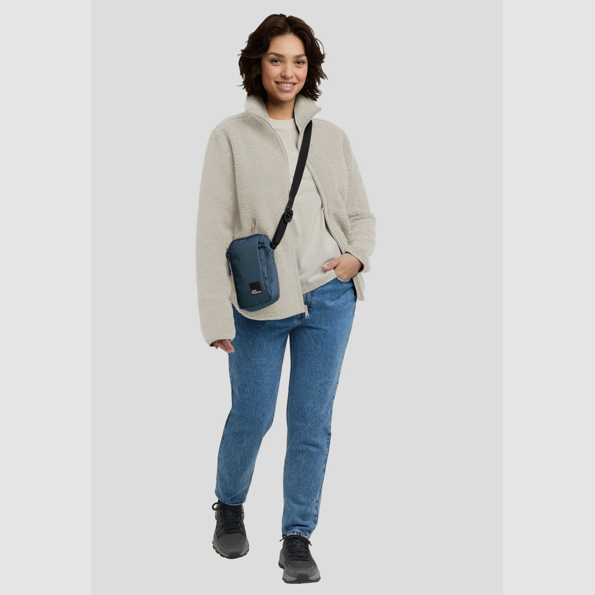 JACK WOLFSKIN High Curl Jkt W Fleecejacke Damen Pale Sand