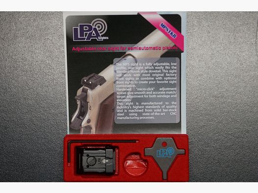 Visierung LPA Glock 17 Rear