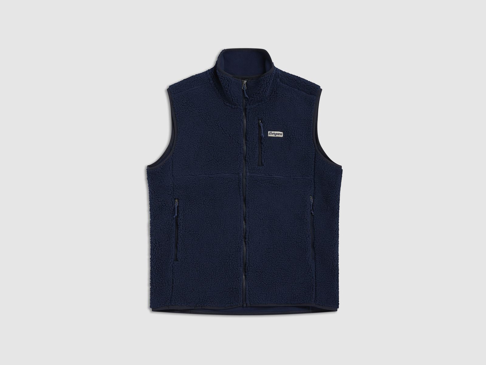 Bergans Lunnan Pile Fleece Chaleco Hombre Azul Marino M