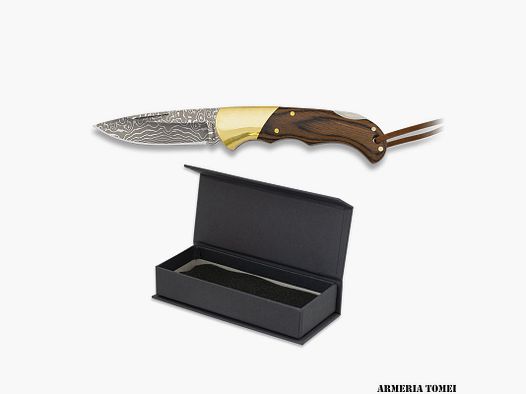 ALBAINOX – COUTEAU EN DAMAS AVEC MANIEMENT STAMINA ET GRAVURE
