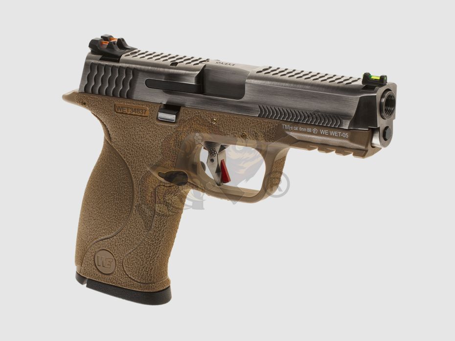 WET-05 SV Silber Barrel Metall Version GBB in Tan