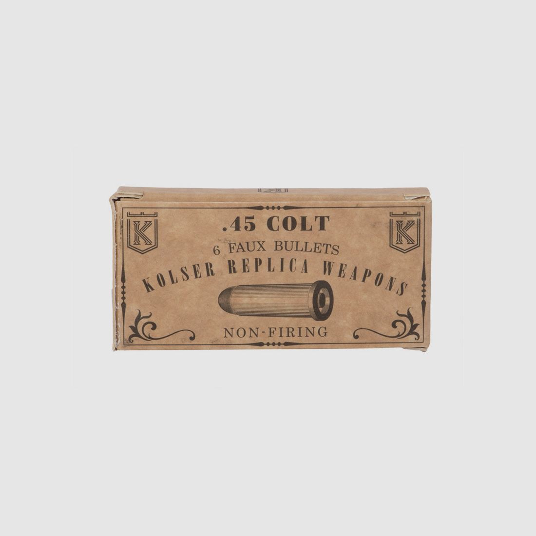 Dekopatrone fĂĽr Deko Westernrevolver Kolser Colt .45 mit Einkerbung fĂĽr ZĂĽndplĂ¤ttchen 6 StĂĽck