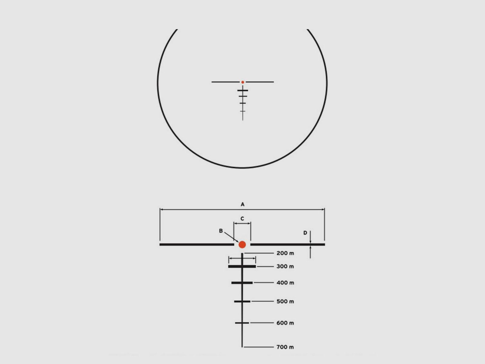 Steiner 202500208 S332 cal 7.62 Rotpunktvisier Sight