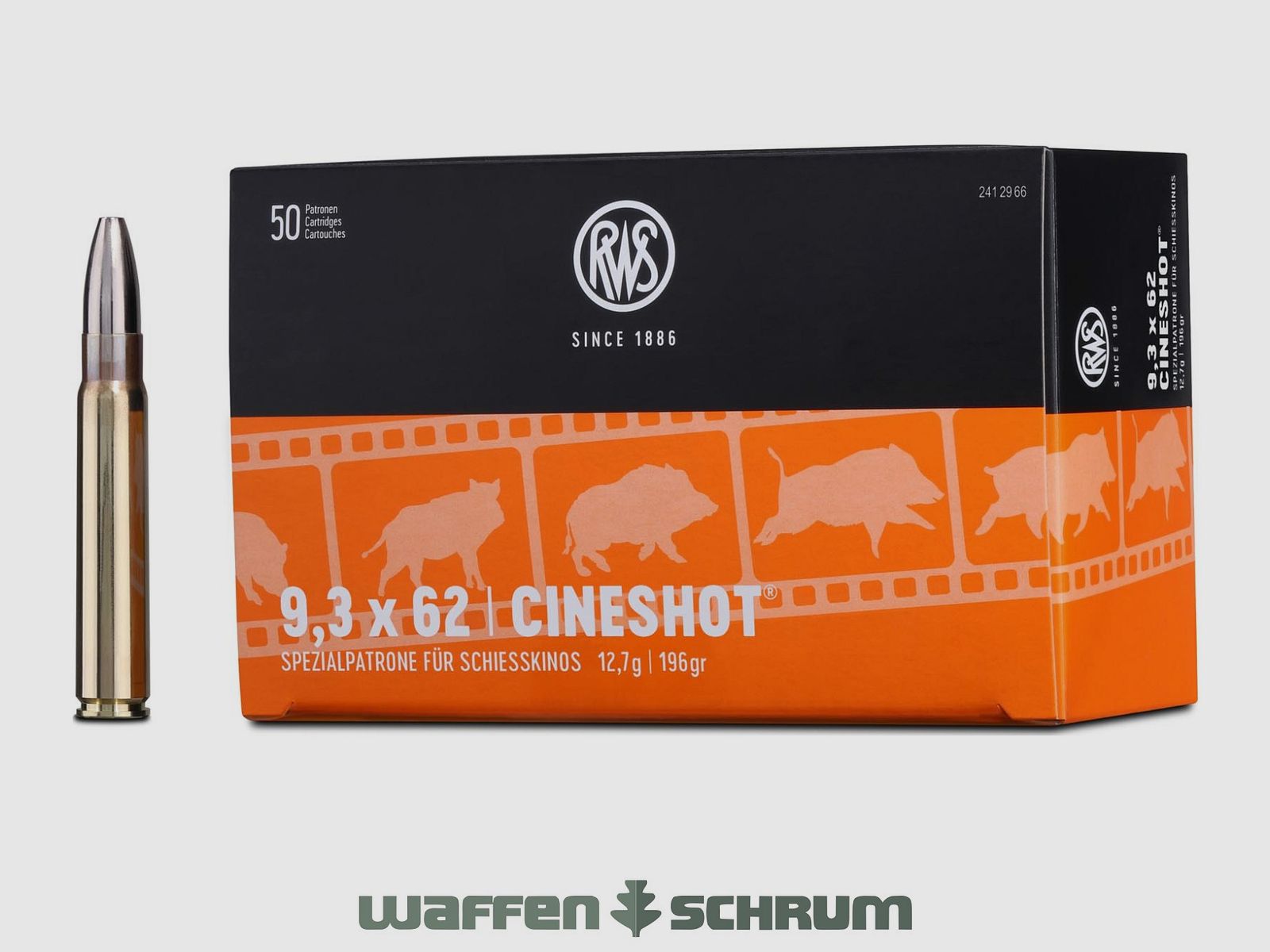 RWS Cineshot 12,7g - 196gr 9,3x62 paquet de 30