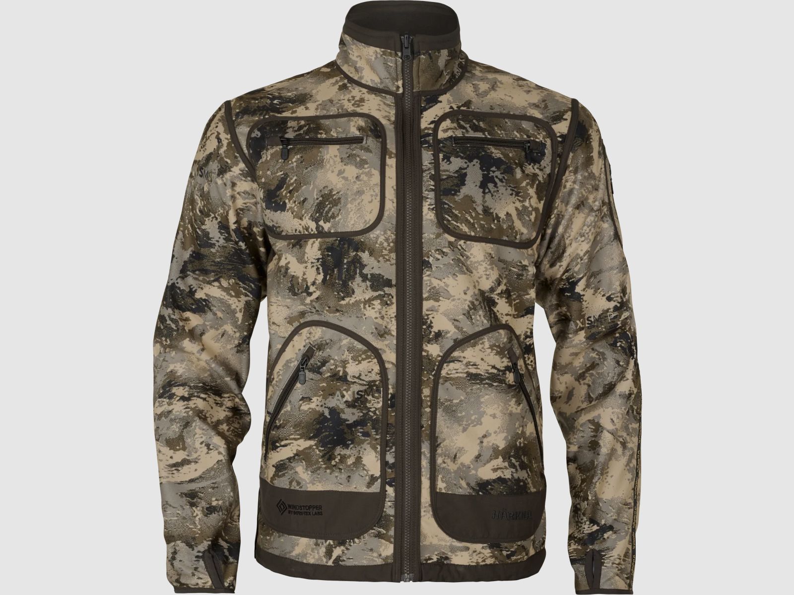 Härkila Kamko Mountain WSP Reversible Fleece Jacket Men AXIS MSP® Mountain/Shadow brown XXL