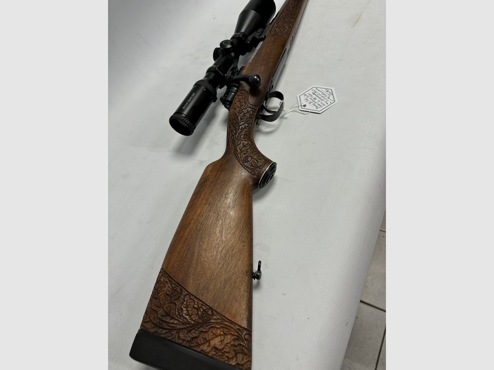 Mauser 98 Geller Fertigung,SM mit 3-12x50 S&B Klassik L44,Fischhautverschneidung