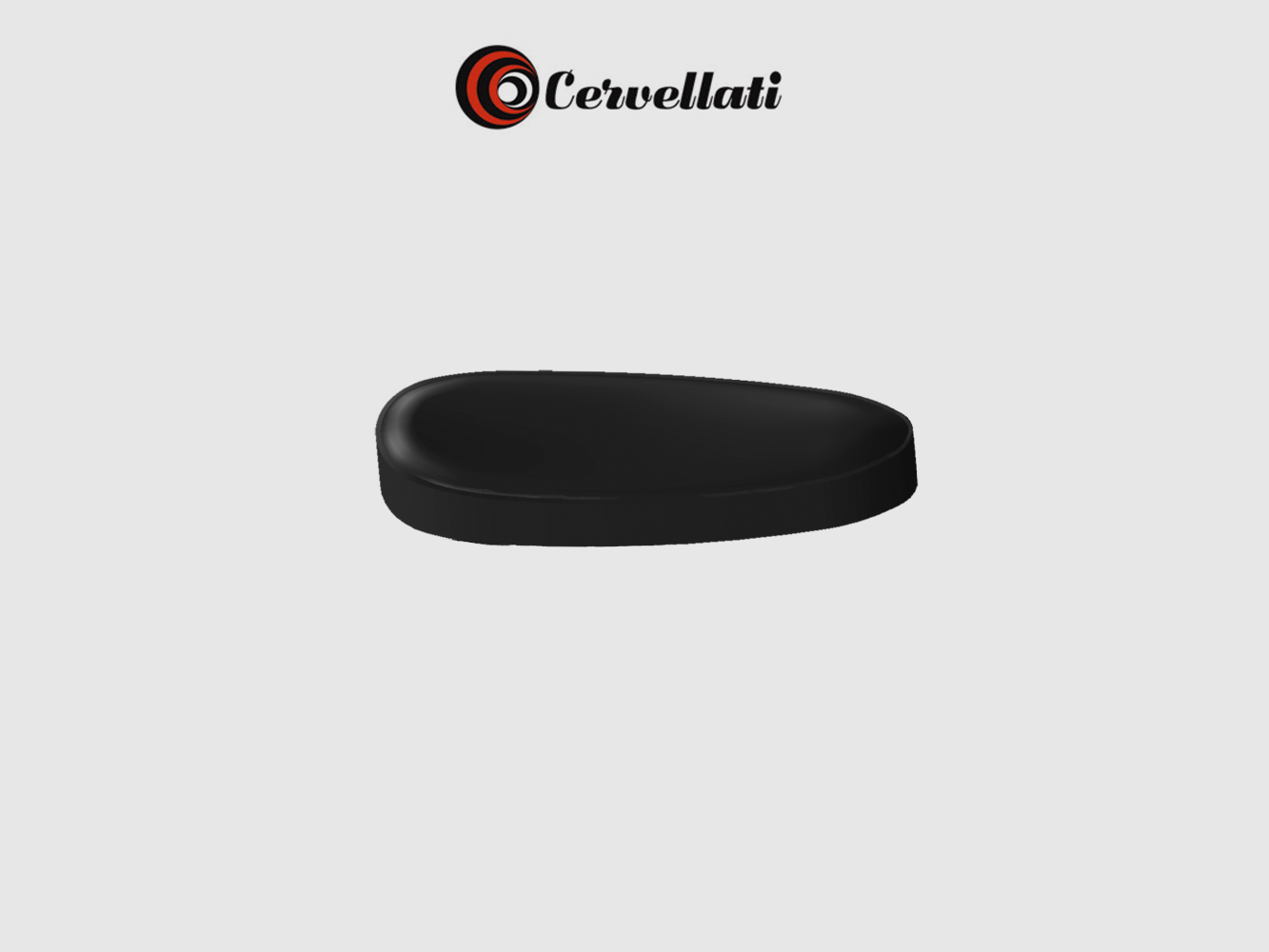 CANTONERA CERVELLATI PLANA DE GOMA 23mm MARRON, imagen 1 de 2