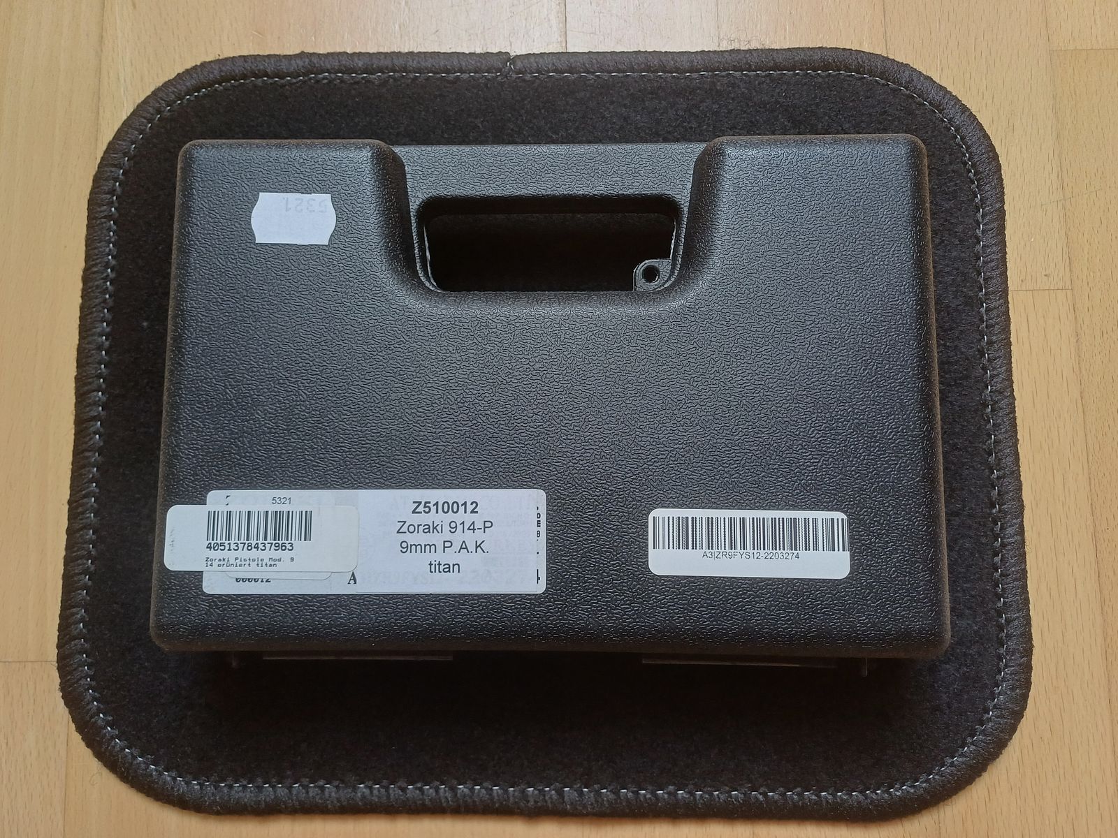 Zoraki 914-P pistolet d'alarme 9mm P.A.K. Titan arme de collection