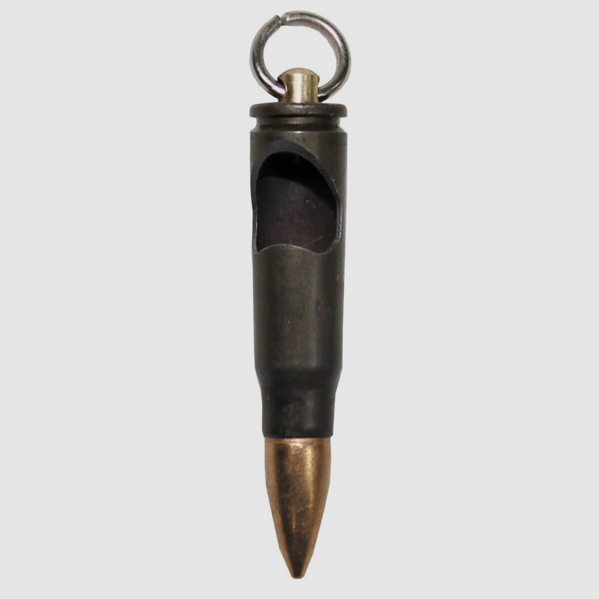 Schlüsselanhänger AK47 Patrone mit Flaschenöffner Messing