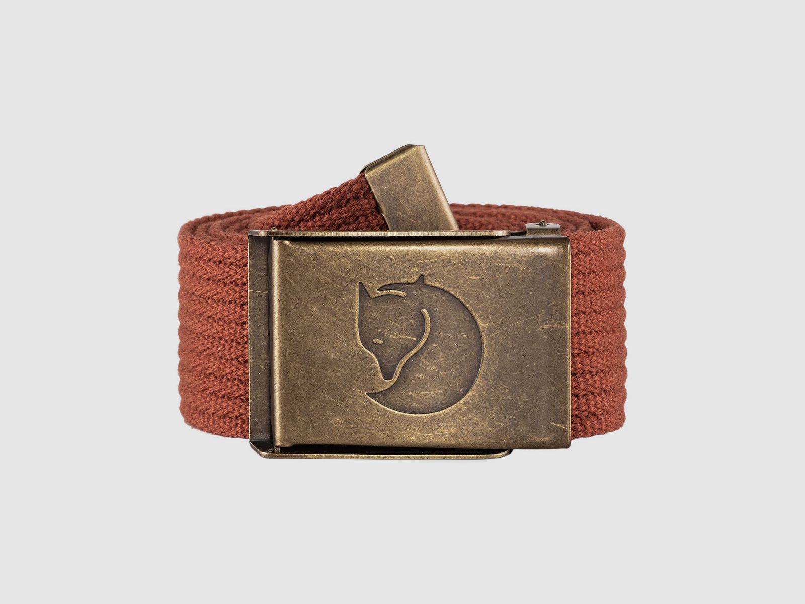 FJÄLL RÄVEN Canvas Brass Belt 4cm