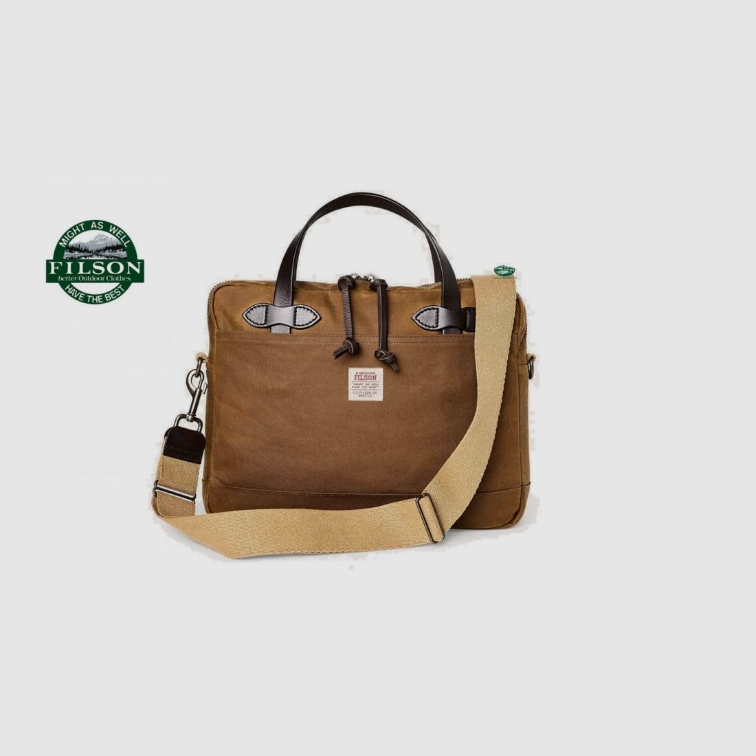 FILSON Tas uit Tin Cloth compacte aktetas, afbeelding 1 van 2