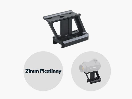 Vector Optics MAV-P15 Montaggio per Aimpoint Micro Footprint, 21mm Picatinny, h=38mm