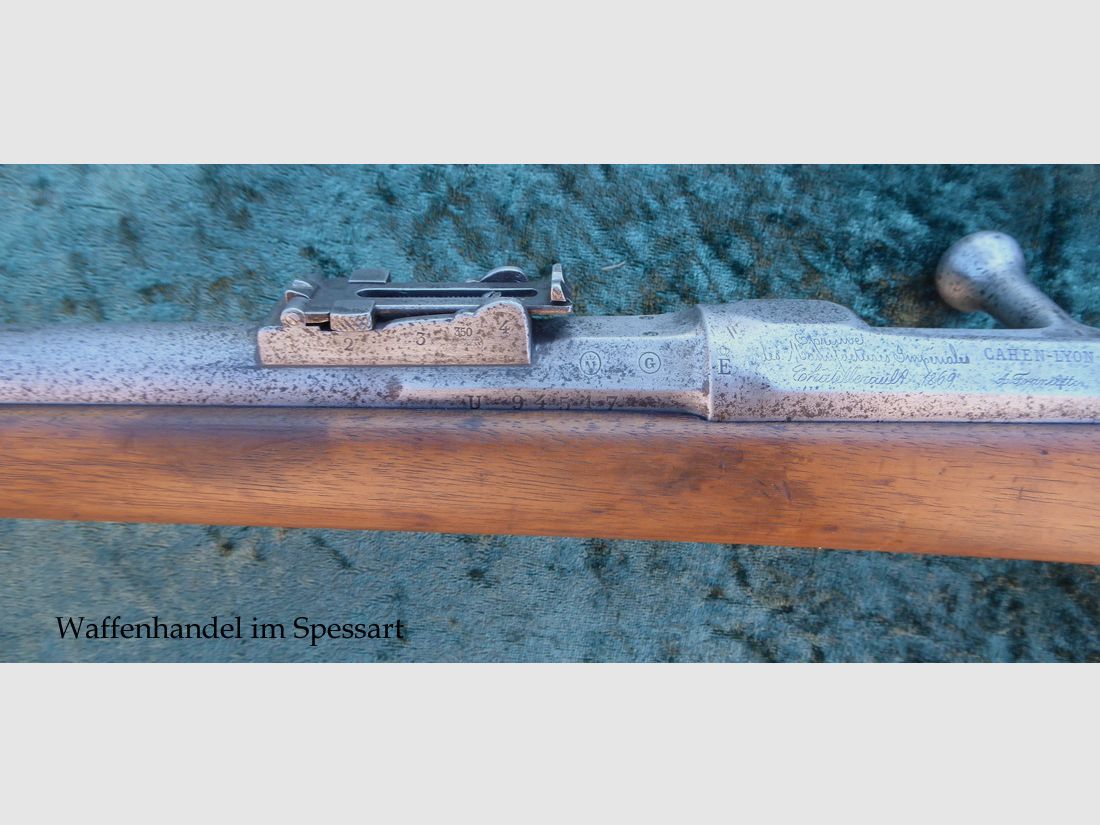 Karabin zapalnikowy Chassepot Mle 1866 cahen-Lyon 1867.