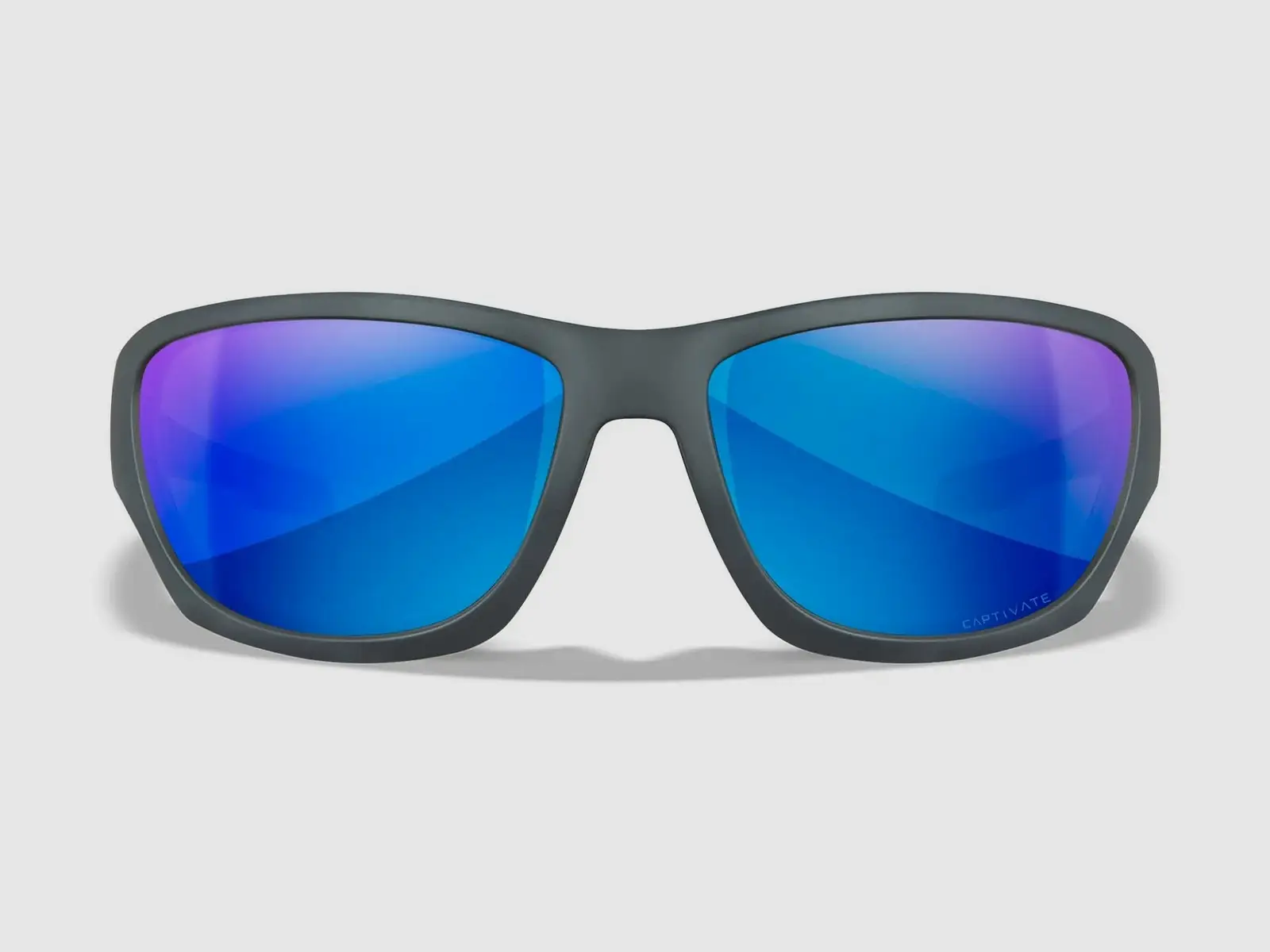WX CLIMB Lenses: CAPTIVATE™ Polarisé miroir bleu, Monture : gris mat, image 2 sur 5