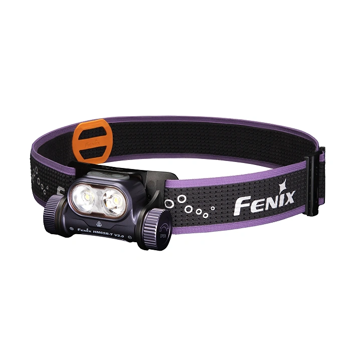 Latarka czołowa Fenix HM65R-T V2.0 ciemnofioletowa, zdjęcie 1 z 8